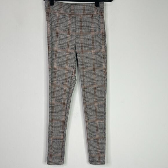 LOFT 2021 Plaid Ponte Stretch Pull On High Waist Leggings Women's Size XS - Picture 1 of 9